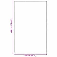 Vidaxl Dodatna oprema za šotor Modro-siva Poliester 250 x 400 cm