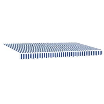 Vidaxl Nadomestno platno za tendo Modra in bela 400 x 200 cm Platno