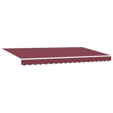 Vidaxl Retraktilna tenda Burgundija 400 x 200 cm Poliester in aluminij