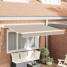 Vidaxl Nadomestno platno za tendo Bež 300 x 250 cm Platno