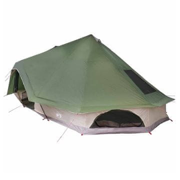 Vidaxl Tipi šotor s streho Zelena 680 x 430 x 270 cm tafeta