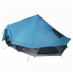 Vidaxl Družinski tipi šotor s streho Modra 680 x 430 x 270 cm