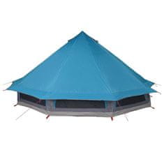 Vidaxl Družinski tipi šotor s streho Modra in siva 508 x 470 x 300 cm