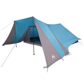 Vidaxl Tipi šotor s streho Modra 660 x 456 x 200 cm tafeta