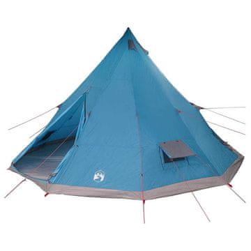 Vidaxl Družinski tipi šotor s streho Modra in siva 560 x 560 x 300 cm