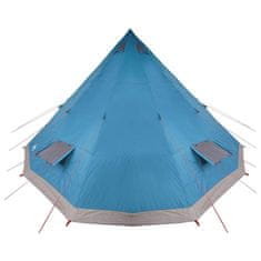 Vidaxl Družinski tipi šotor s streho Modra in siva 560 x 560 x 300 cm
