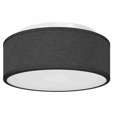 Vidaxl Stropna svetilka Črna 30 x 13.5 cm blago