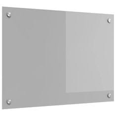 Vidaxl Zaščita za kuhinjo Svetlo siva 70 x 50 x 0.6 cm kaljeno steklo