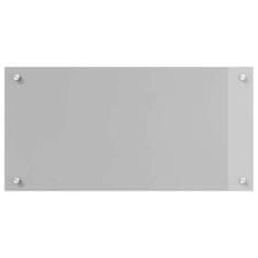 Vidaxl Zaščita za kuhinjo Svetlo siva 80 x 40 x 0.6 cm kaljeno steklo