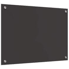Vidaxl Zaščita za kuhinjo Temno siva 70 x 50 x 0.6 cm kaljeno steklo