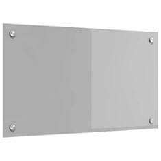Vidaxl Zaščita za kuhinjo Svetlo siva 70 x 40 x 0.6 cm kaljeno steklo