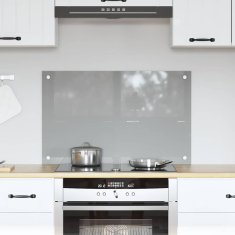Vidaxl Zaščita za kuhinjo Svetlo siva 80 x 50 x 0.6 cm kaljeno steklo