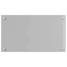 Vidaxl Zaščita za kuhinjo Svetlo siva 70 x 40 x 0.6 cm kaljeno steklo