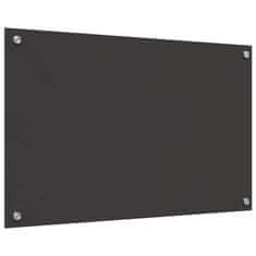 Vidaxl Zaščita za kuhinjo Temno siva 80 x 50 x 0.6 cm kaljeno steklo