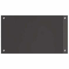 Vidaxl Zaščita za kuhinjo Temno siva 70 x 40 x 0.6 cm kaljeno steklo