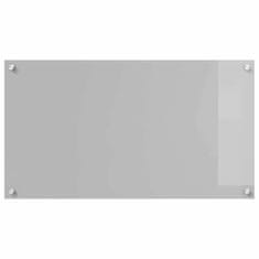 Vidaxl Zaščita za kuhinjo Svetlo siva 90 x 50 x 0.6 cm kaljeno steklo