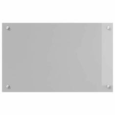 Vidaxl Zaščita za kuhinjo Svetlo siva 80 x 50 x 0.6 cm kaljeno steklo