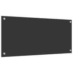 Vidaxl Zaščita za kuhinjo Temno siva 90 x 40 x 0.6 cm kaljeno steklo