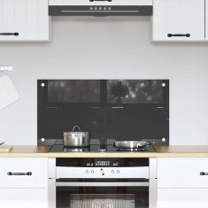 Vidaxl Zaščita za kuhinjo Temno siva 80 x 40 x 0.6 cm kaljeno steklo