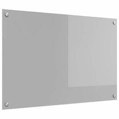 Vidaxl Zaščita za kuhinjo Svetlo siva 90 x 60 x 0.6 cm kaljeno steklo