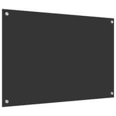 Vidaxl Zaščita za kuhinjo Temno siva 90 x 60 x 0.6 cm kaljeno steklo