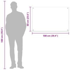 Vidaxl Kuhinjska slika Temno siva 100x60x0,6 cm Kaljeno steklo