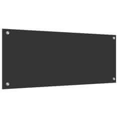 Vidaxl Zaščita za kuhinjo Temno siva 100 x 40 x 0.6 cm kaljeno steklo