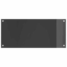 Vidaxl Zaščita za kuhinjo Temno siva 90 x 40 x 0.6 cm kaljeno steklo