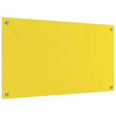 Vidaxl Zaščita za kuhinjo Rumena 90 x 50 x 0.6 cm kaljeno steklo