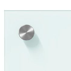 Vidaxl Kuhinjska hrbtna stena Bela 120x50x0,6 cm Kaljeno steklo