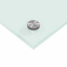Vidaxl Kuhinjska obloga bela 120x60x0,6 cm iz kaljenega stekla