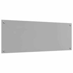 Vidaxl Zaščita za kuhinjo Svetlo siva 110 x 40 x 0.6 cm kaljeno steklo