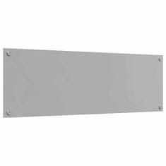 Vidaxl Zaščita za kuhinjo Svetlo siva 120 x 40 x 0.6 cm kaljeno steklo