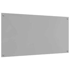 Vidaxl Zaščita za kuhinjo Svetlo siva 120 x 60 x 0.6 cm kaljeno steklo