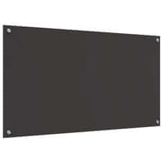 Vidaxl Zaščita za kuhinjo Temno siva 110 x 60 x 0.6 cm kaljeno steklo