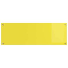 Vidaxl Zaščita za kuhinjo Rumena 120 x 40 x 0.6 cm kaljeno steklo