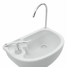 Vidaxl Stojalo za umivanje rok za kampiranje Siva 50,5 x 33 x 103 cm