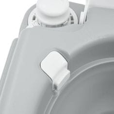 Vidaxl Kamperski WC Siva 41.5 x 36.5 x 42 cm Polietilen visoke gostote