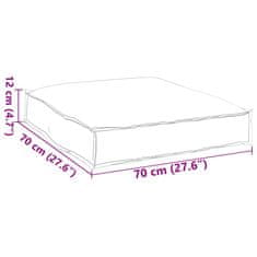Vidaxl Blazina za sedež palete Kraljevsko modra 70 x 70 x 12 cm