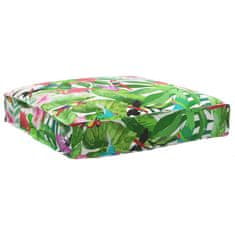 Vidaxl Blazina za paleto za sedenje Tropska džungla 80x80x12 cm Oxford tkanina