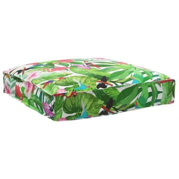 Vidaxl Blazina za paleto za sedenje Tropska džungla 80x80x12 cm Oxford tkanina
