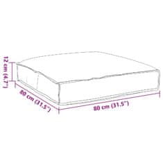 Vidaxl Blazina za paleto za sedenje Tropska džungla 80x80x12 cm Oxford tkanina