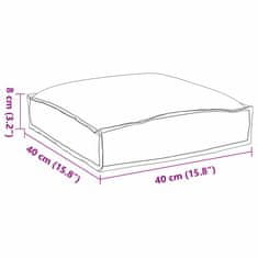 Vidaxl Blazina za sedež palete 2 pcs Kraljevsko modra 40 x 40 x 8 cm