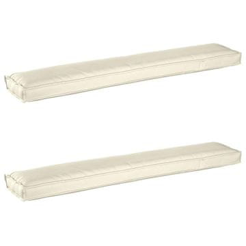 Vidaxl Set blazin za palete 2 szt. krema 200 x 40 x 8 cm Oxford tkanina