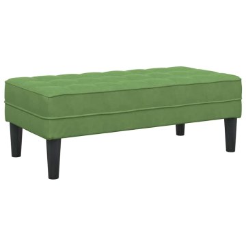 Vidaxl Klubska miza Svetlo zelena 113 x 57 x 39 cm Žamet