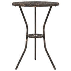 Vidaxl 3-delni vrtnarski bistro set bronasta lita aluminij