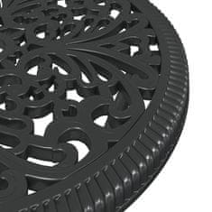 Vidaxl 3-delni črni vrtni bistro set iz litega aluminija
