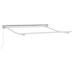 Vidaxl Okvir tende Bela 2.5 x 2 m Prašno lakirano jeklo in aluminij