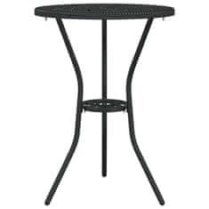 Vidaxl 3-delni črni vrtni bistro set iz litega aluminija