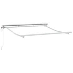 Vidaxl Okvir tende Bela 2.5 x 2 m Prašno lakirano jeklo in aluminij
